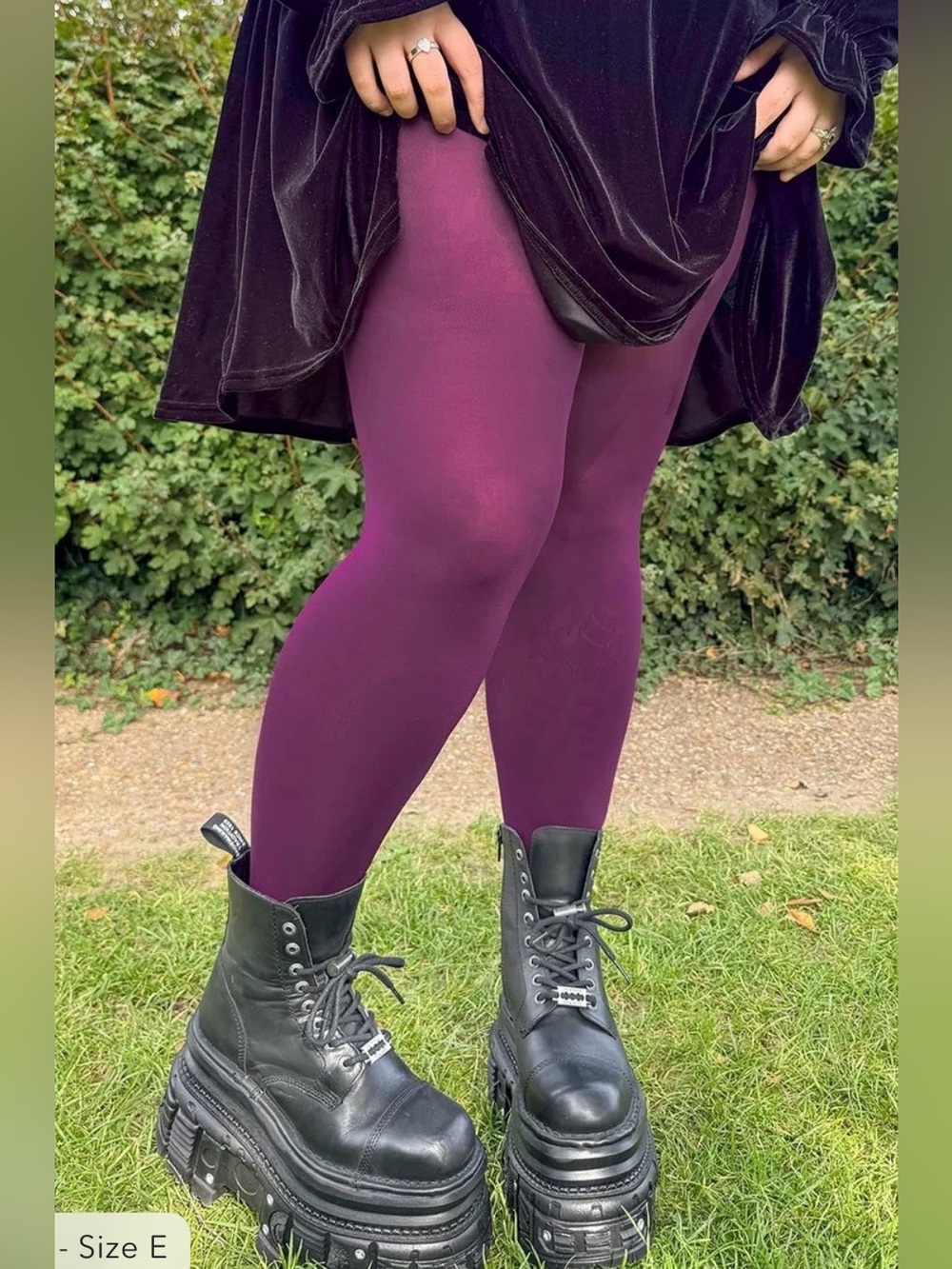 Snag Tights Mulberry Opaque 80 Denier Tights Size E 12-18